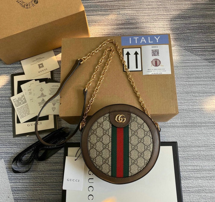 Gucci Ophidia Mini Ronde Schoudertas